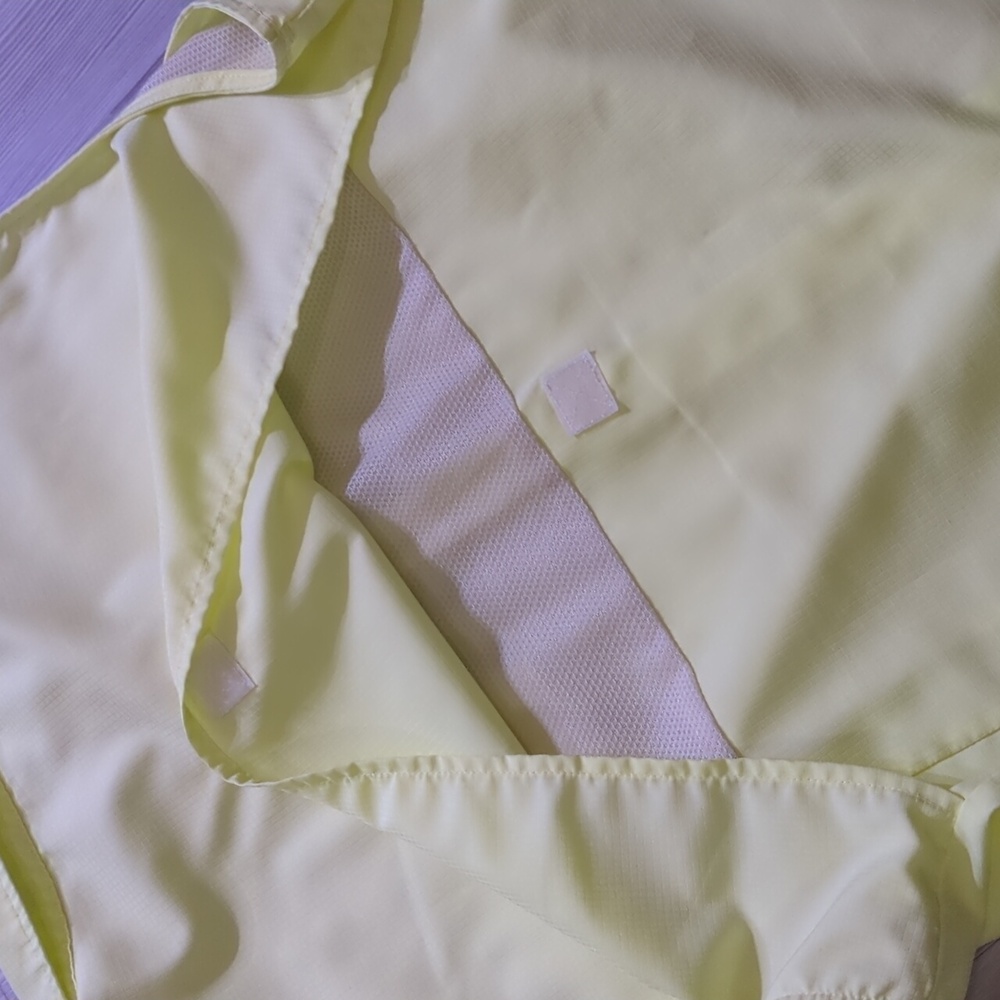 Eddie Bauer Sleeveless Shirt XL Lemon Wash Fishing Hiking Lightweight - Picture 13 of 15